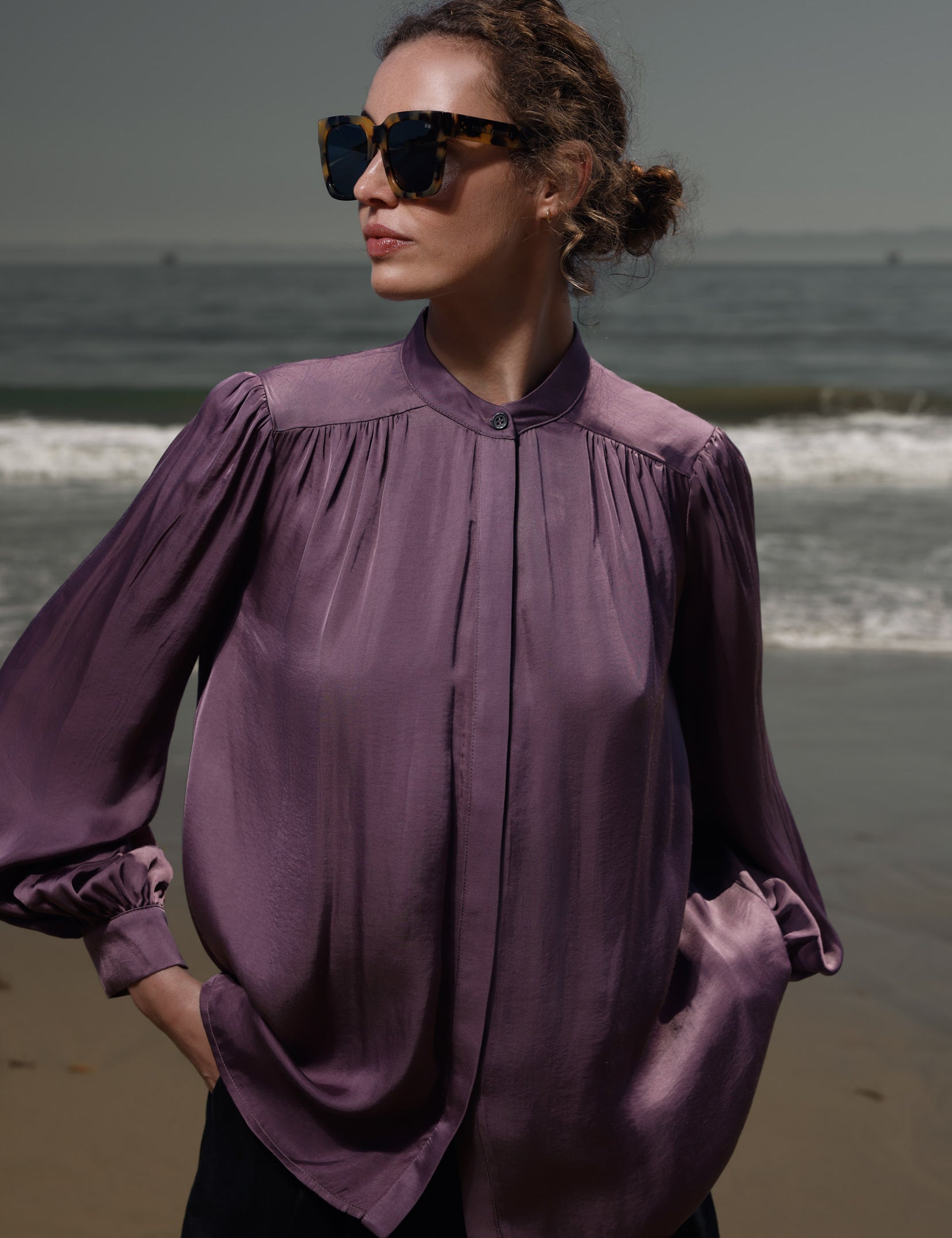 Farah Blouse - Lavender - Heidi Merrick