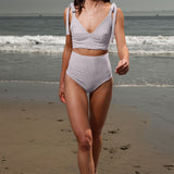 Ballerine Top - Cream Ticking Stripe