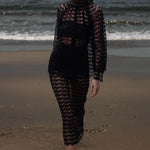 Tara Skirt - Eclipse Black Lace - Heidi Merrick