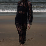 Tara Skirt - Eclipse Black Lace - Heidi Merrick