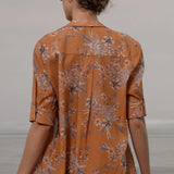 Bali Shirt - Orange Batik - Heidi Merrick