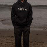 SRF LA Unisex Hoodie - Cream on Black - Heidi Merrick