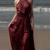 Idyll Dress - Burgundy