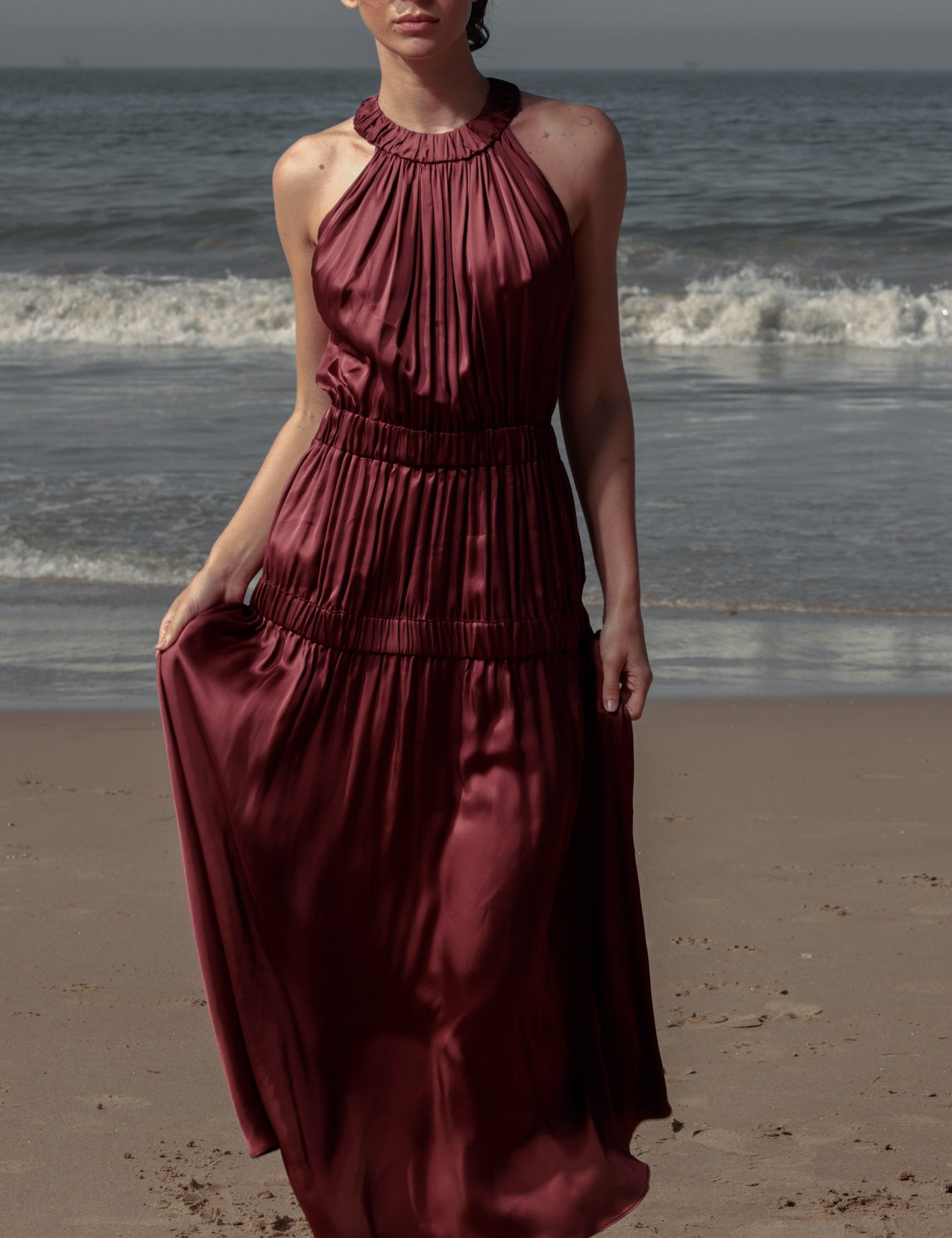 Idyll Dress - Burgundy - Heidi Merrick