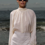 Verse Top - Ivory Tissue Linen - Heidi Merrick