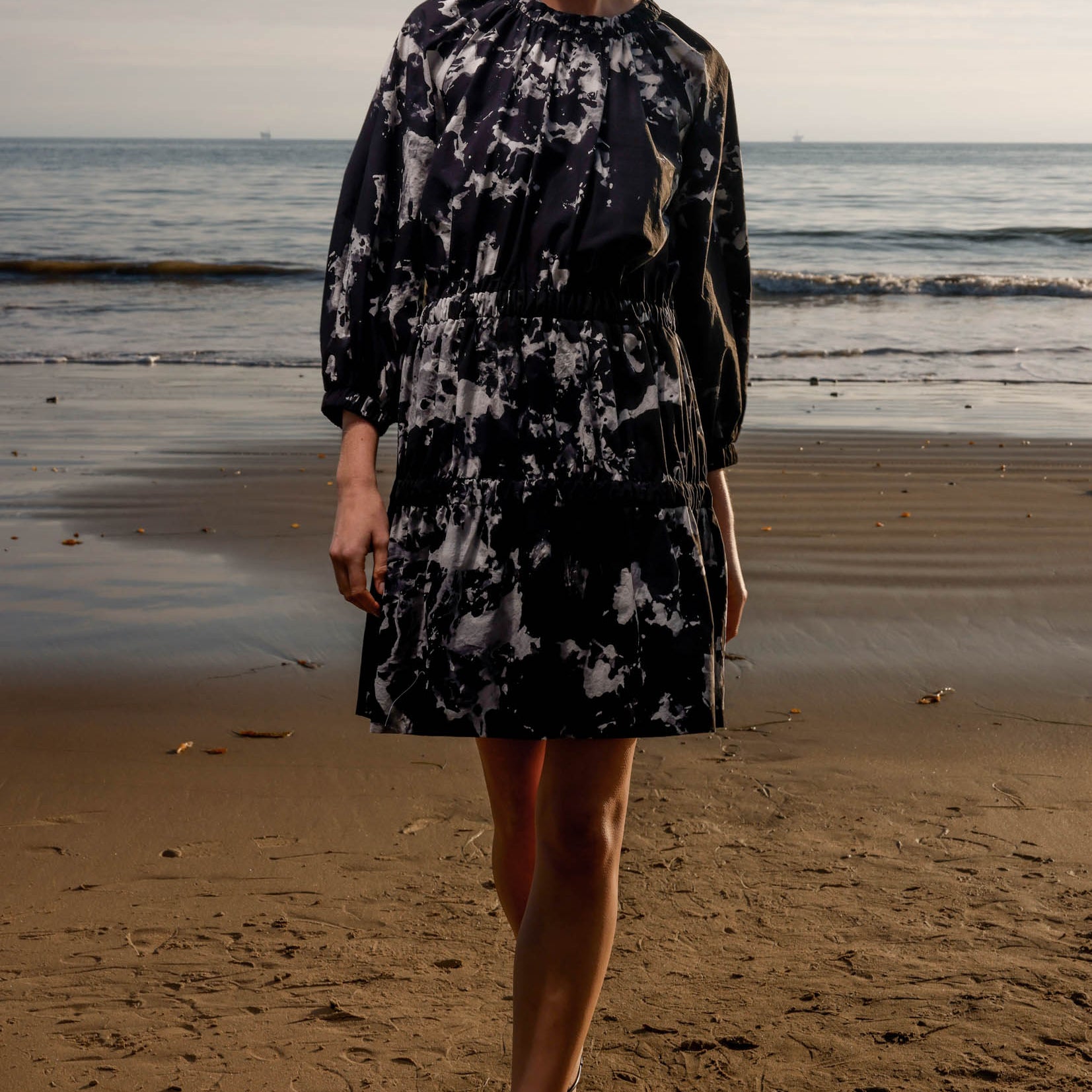 Brooke Dress - Inghua Shirting - Heidi Merrick