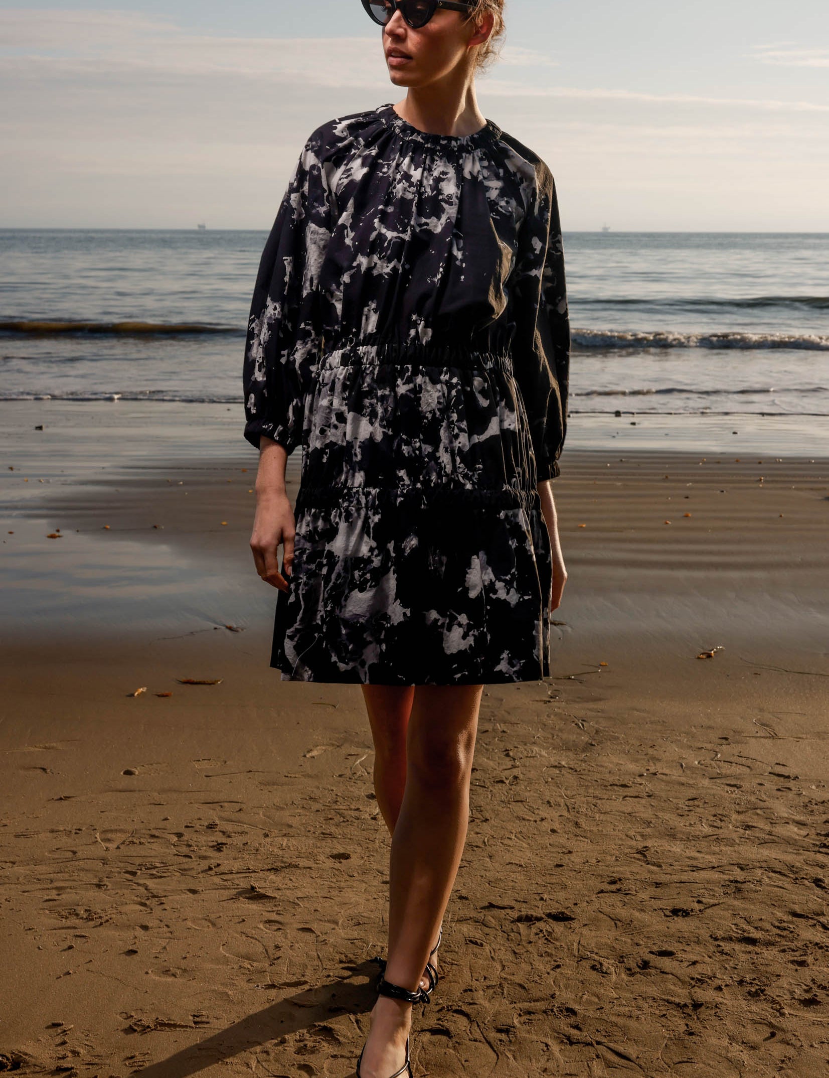 Brooke Dress - Inghua Shirting - Heidi Merrick