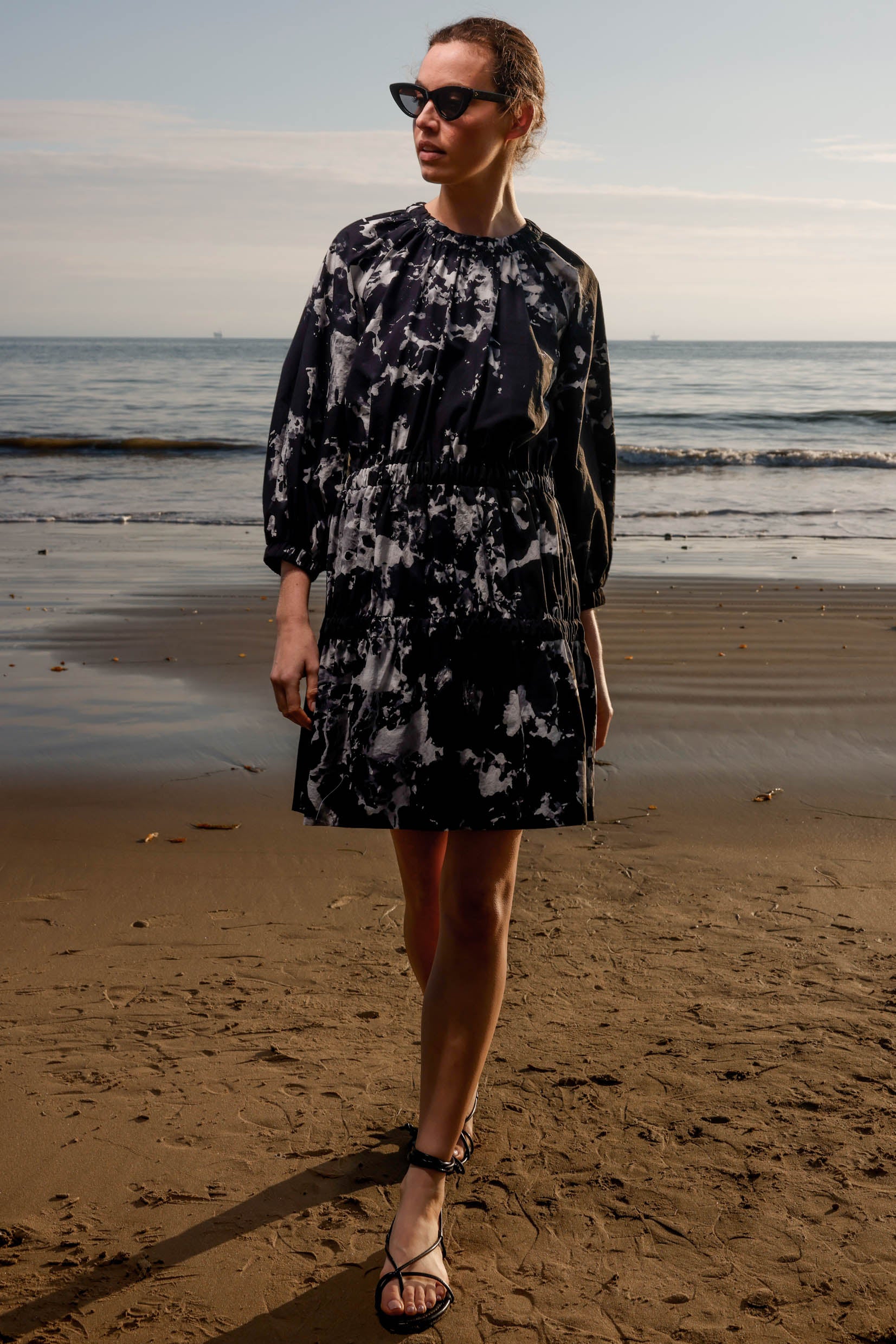 Brooke Dress - Inghua Shirting - Heidi Merrick