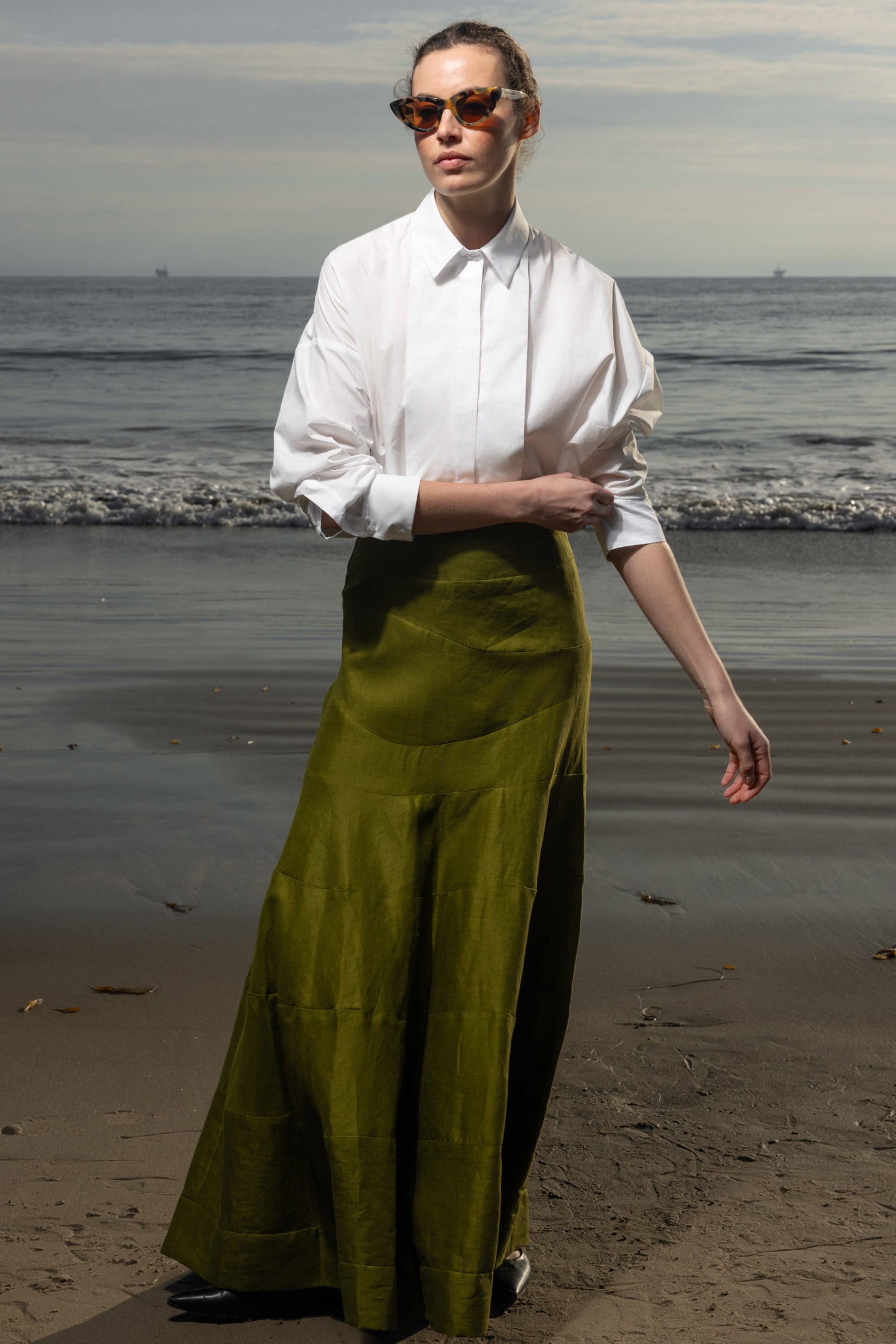 Gale Skirt - Frog Linen - Heidi Merrick