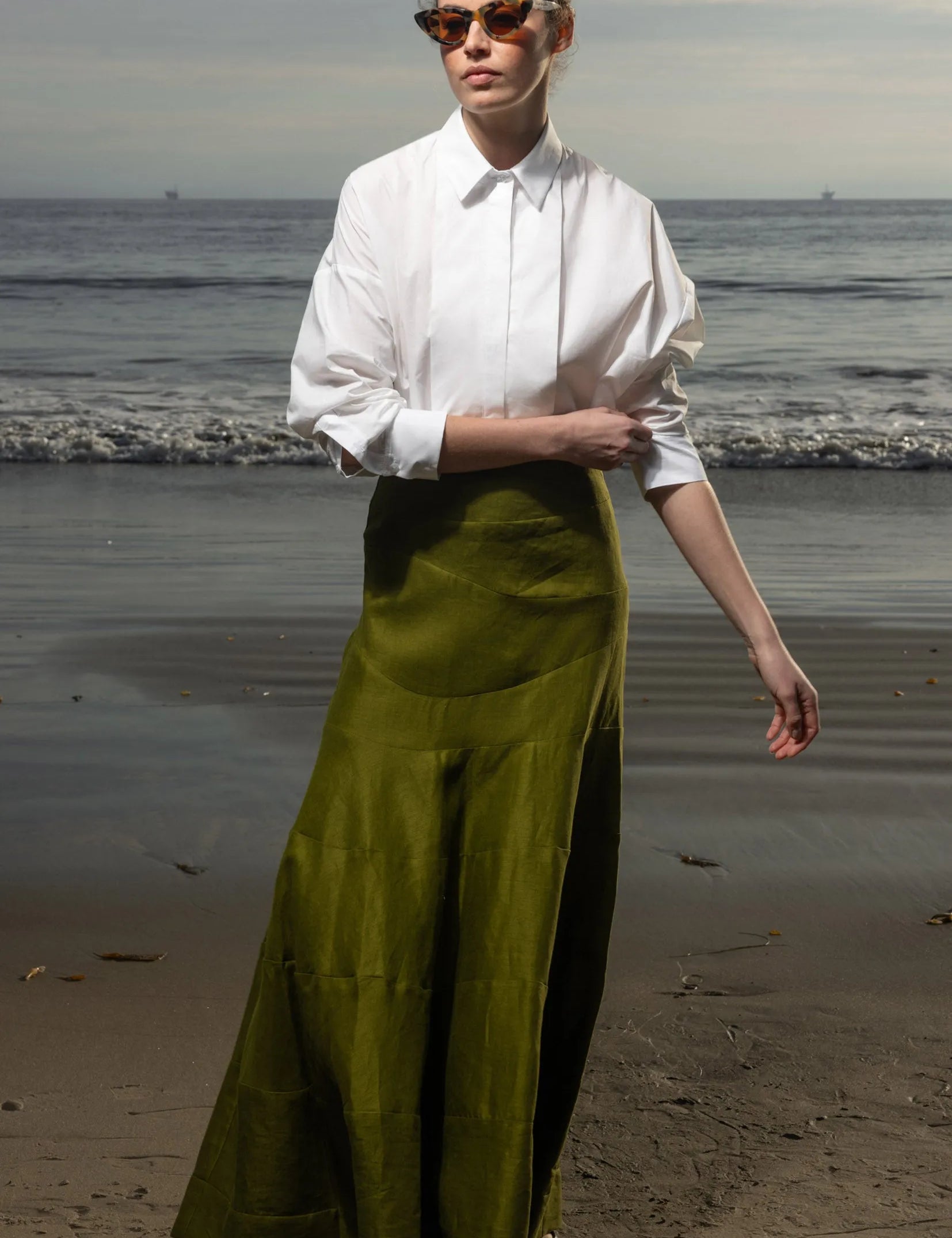 Gale Skirt - Frog Linen - Heidi Merrick
