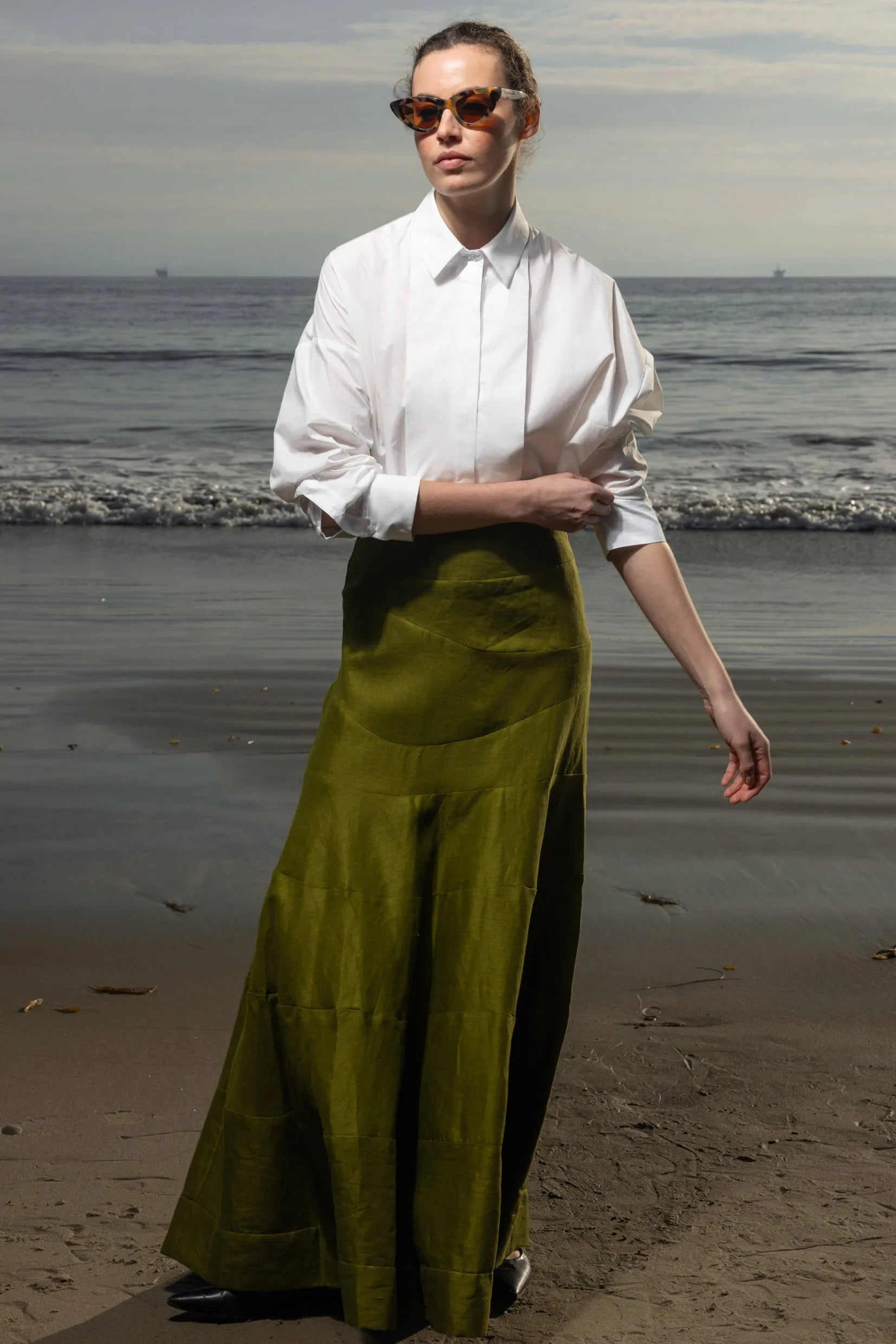 Gale Skirt - Frog Linen - Heidi Merrick