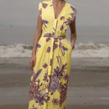 Azadeh Dress - Yellow Batik - Heidi Merrick