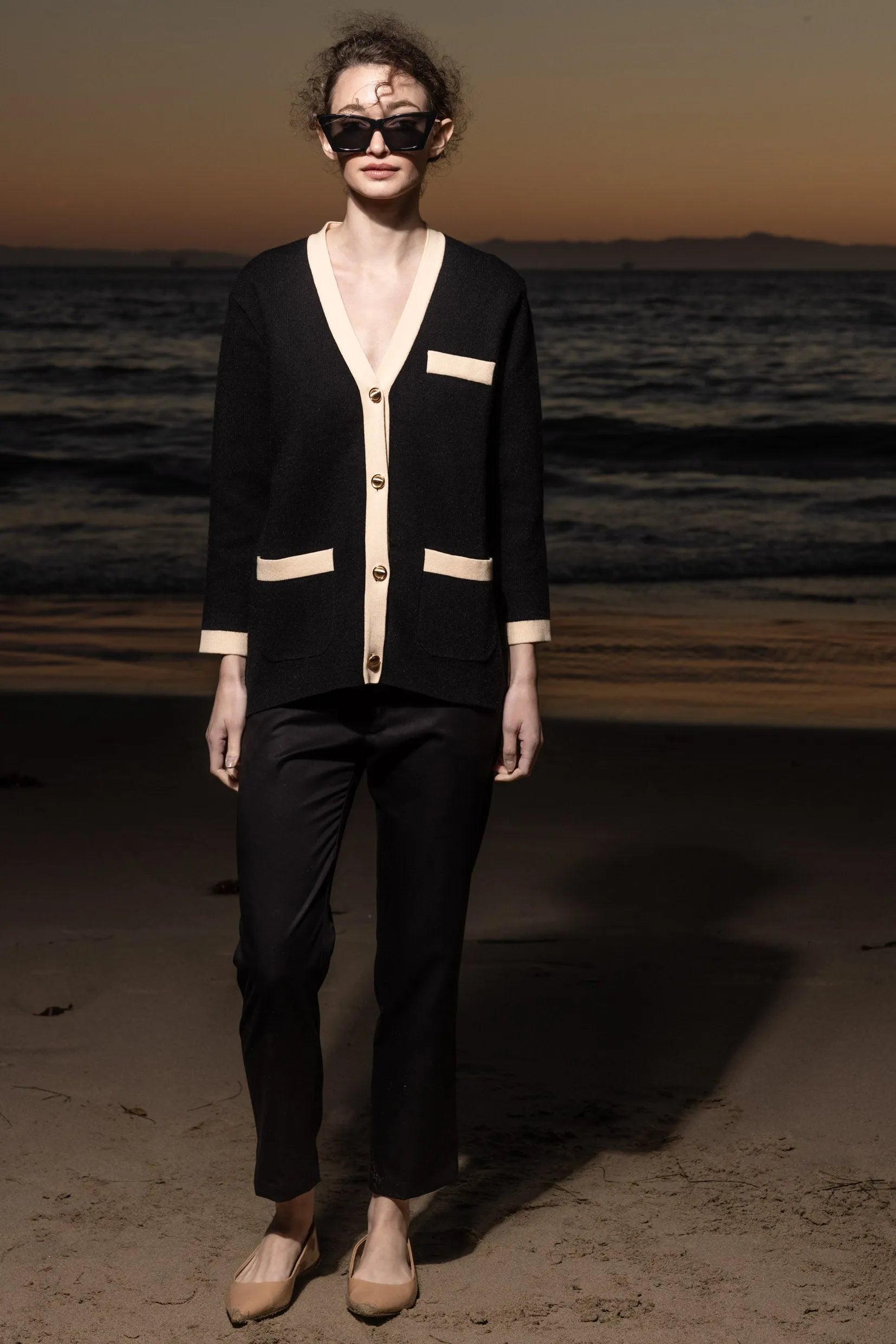 Finny Cardigan - Noir - Heidi Merrick