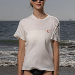 70's SRF LA Slim Tee - Red Embroidered - Heidi Merrick