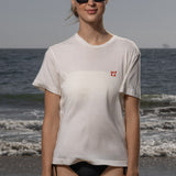 70's SRF LA Slim Tee - Red Embroidered - Heidi Merrick