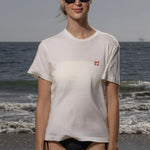 70's SRF LA Slim Tee - Red Embroidered - Heidi Merrick