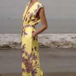 Azadeh Dress - Yellow Batik - Heidi Merrick