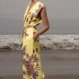 Azadeh Dress - Yellow Batik - Heidi Merrick