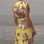 Azadeh Dress - Yellow Batik - Heidi Merrick