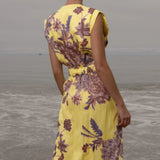 Azadeh Dress - Yellow Batik - Heidi Merrick