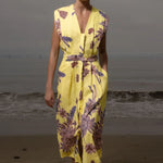 Azadeh Dress - Yellow Batik - Heidi Merrick
