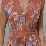 Azadeh Dress - Orange Batik - Heidi Merrick