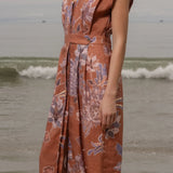 Azadeh Dress - Orange Batik - Heidi Merrick