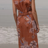 Azadeh Dress - Orange Batik - Heidi Merrick