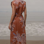 Azadeh Dress - Orange Batik - Heidi Merrick