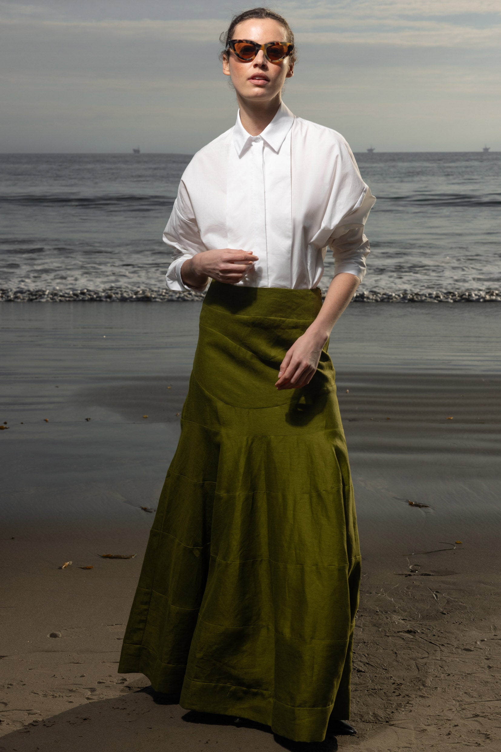 Gale Skirt - Frog Linen - Heidi Merrick