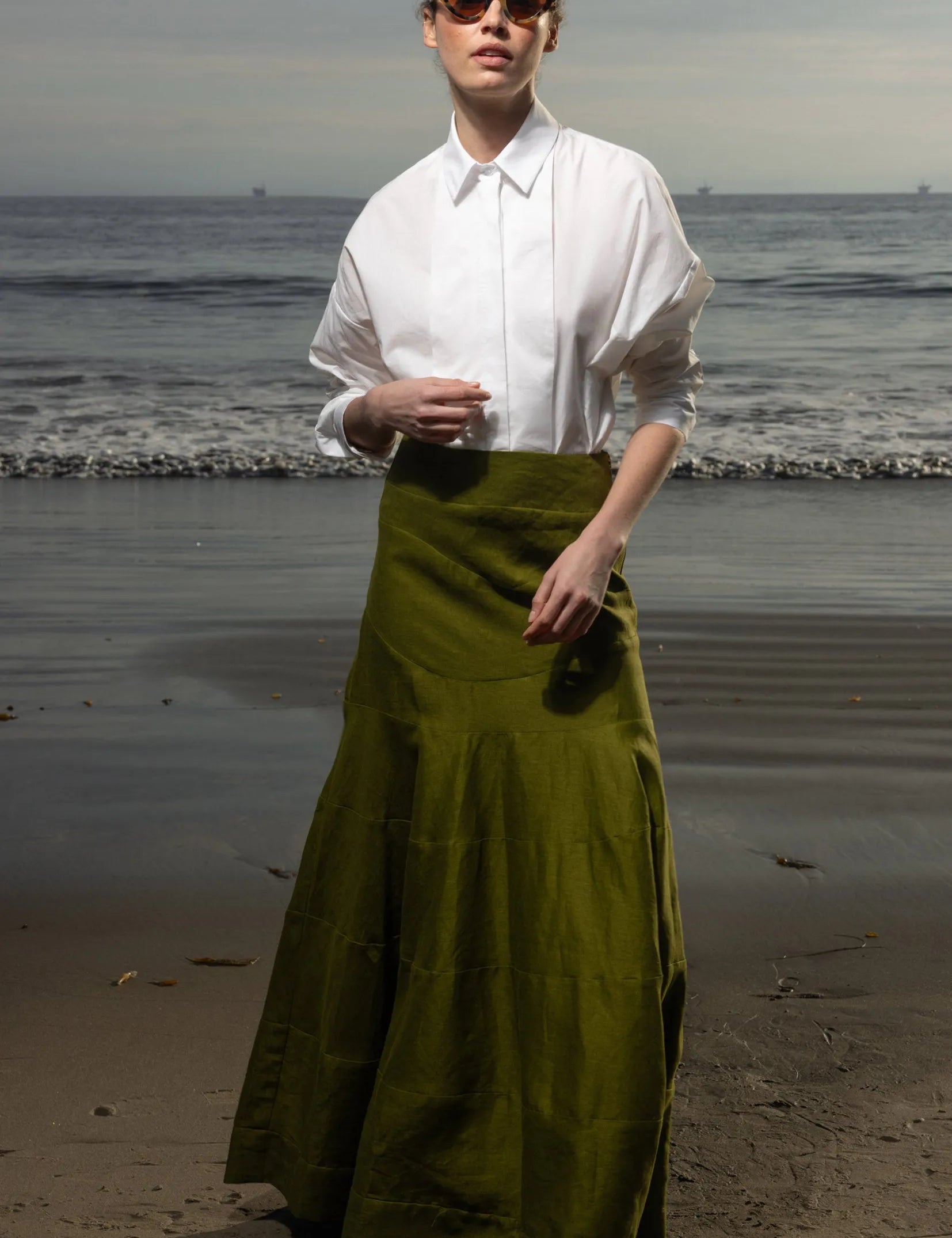 Gale Skirt - Frog Linen - Heidi Merrick