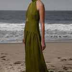 Ava Dress - Frog Tissue Linen - Heidi Merrick