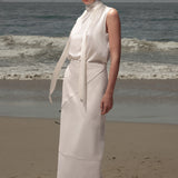 Geometry Skirt - Ivory Silk Noil