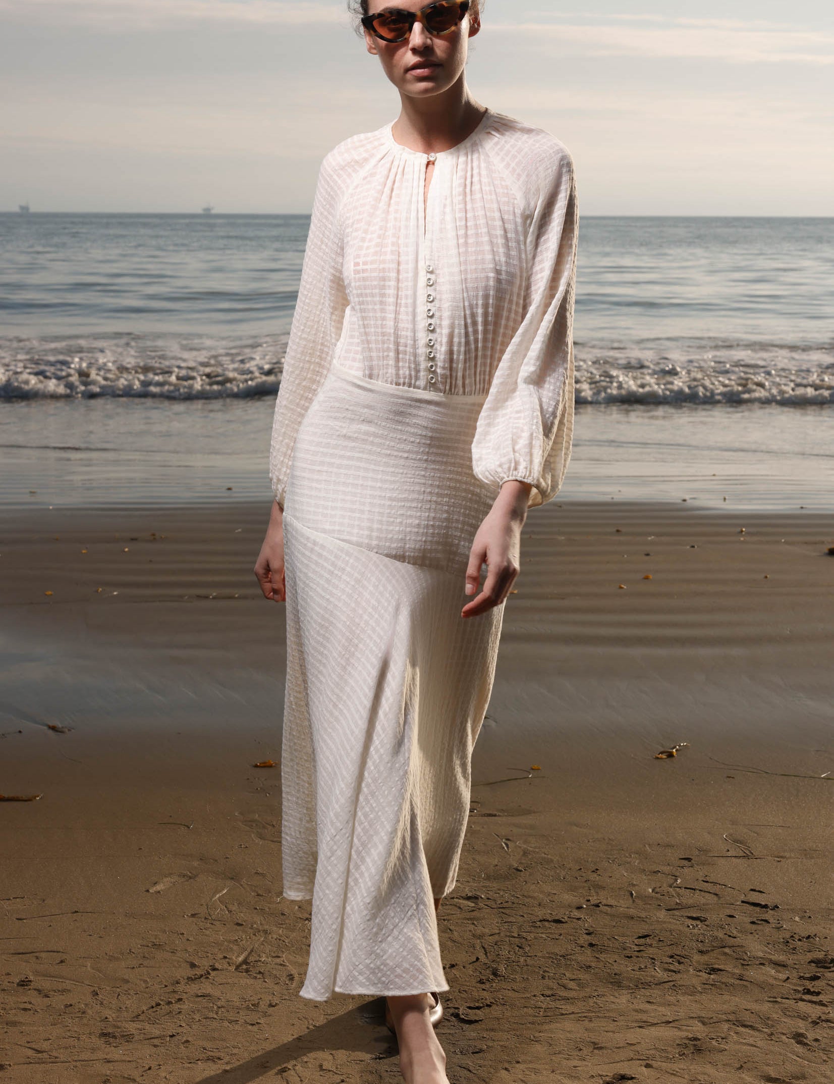 Caprine Dress - Cream - Heidi Merrick