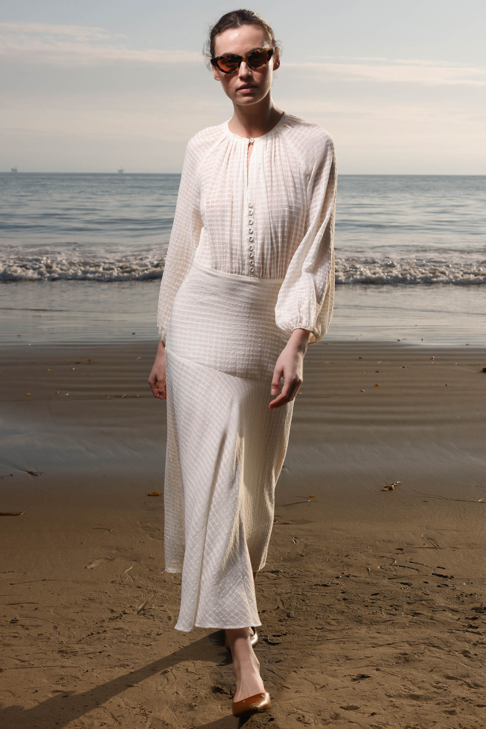 Caprine Dress - Cream - Heidi Merrick