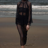 Tara Skirt - Eclipse Black Lace - Heidi Merrick