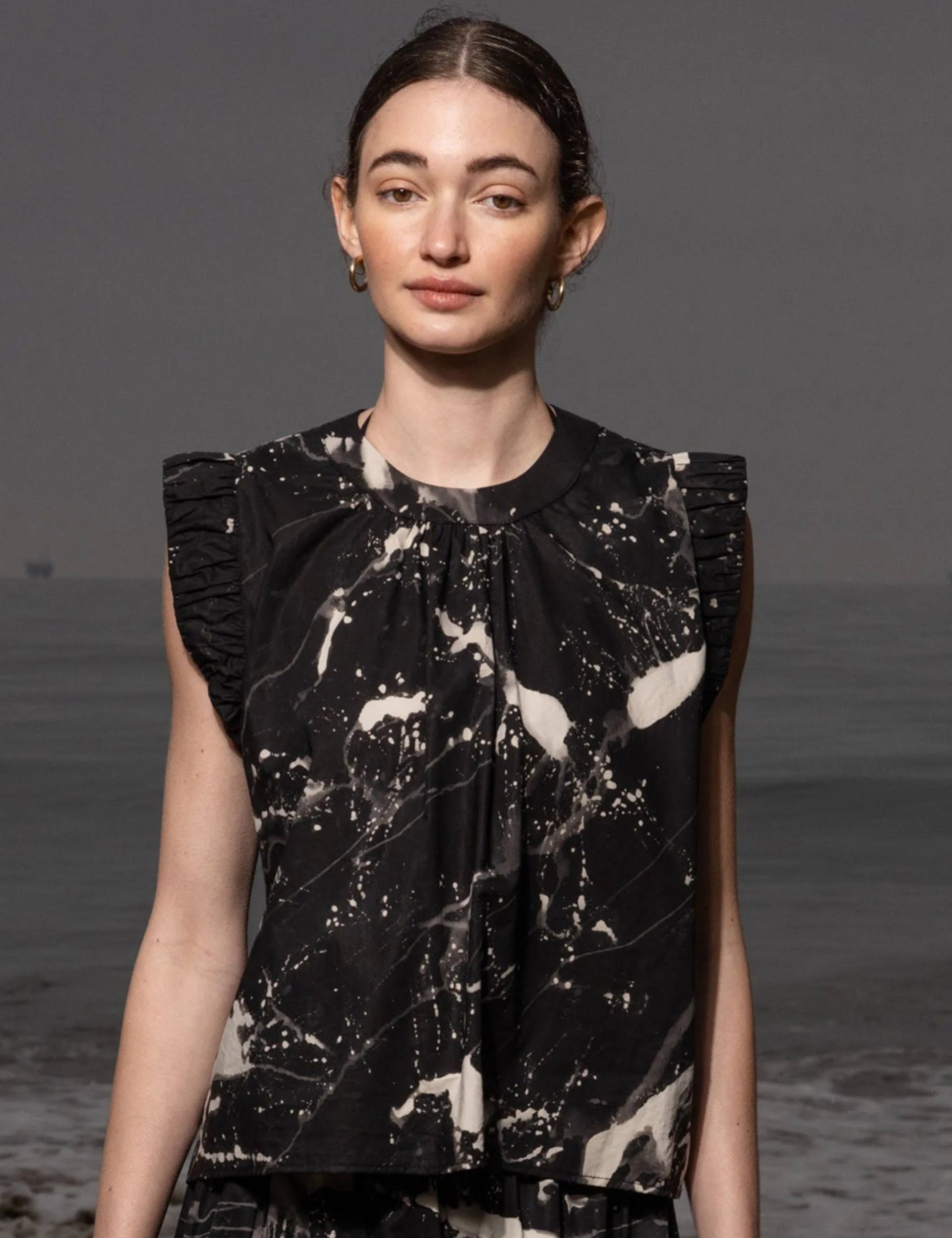 Prose Tank - Inghua Shirting - Heidi Merrick