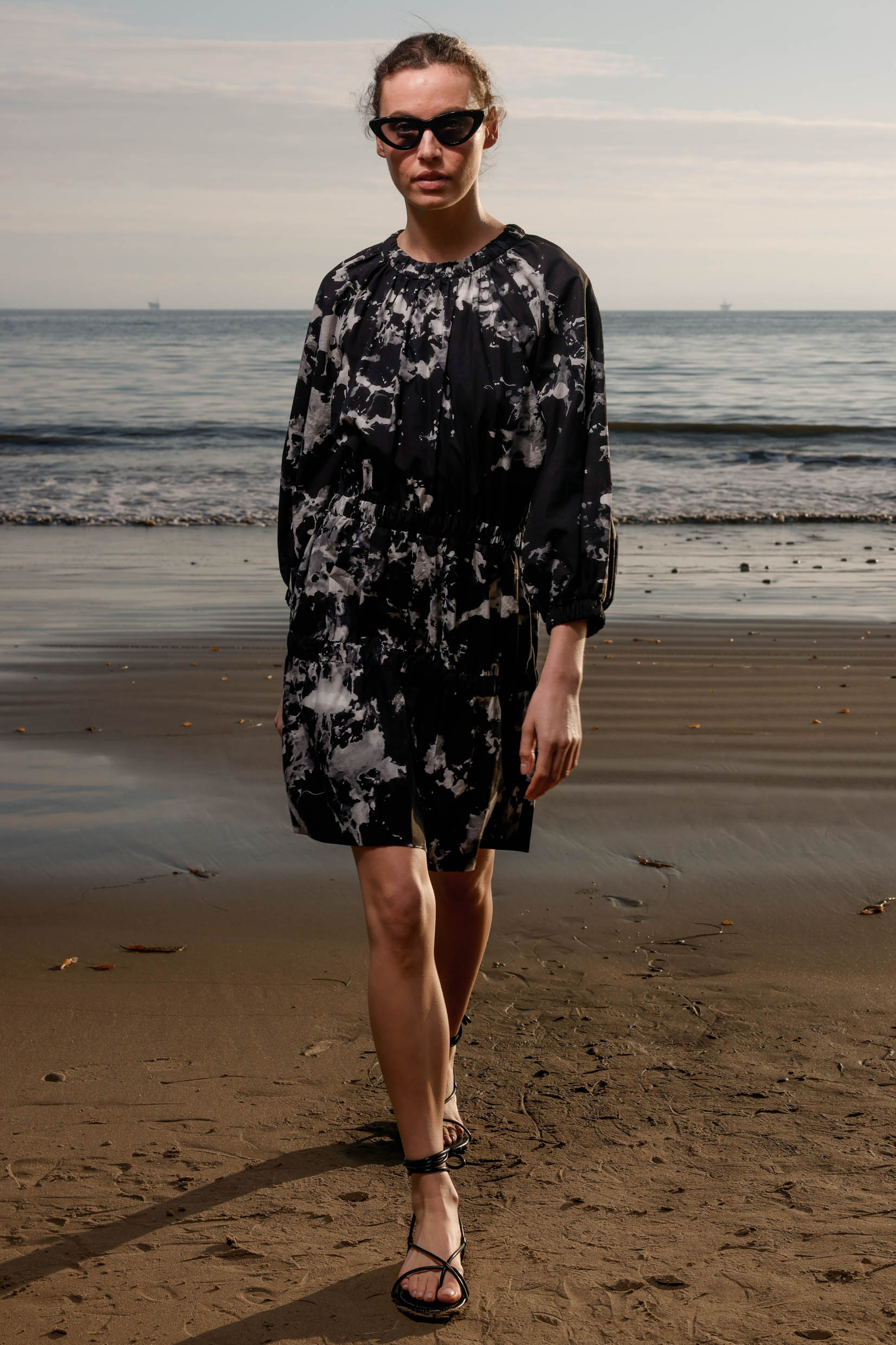 Brooke Dress - Inghua Shirting - Heidi Merrick