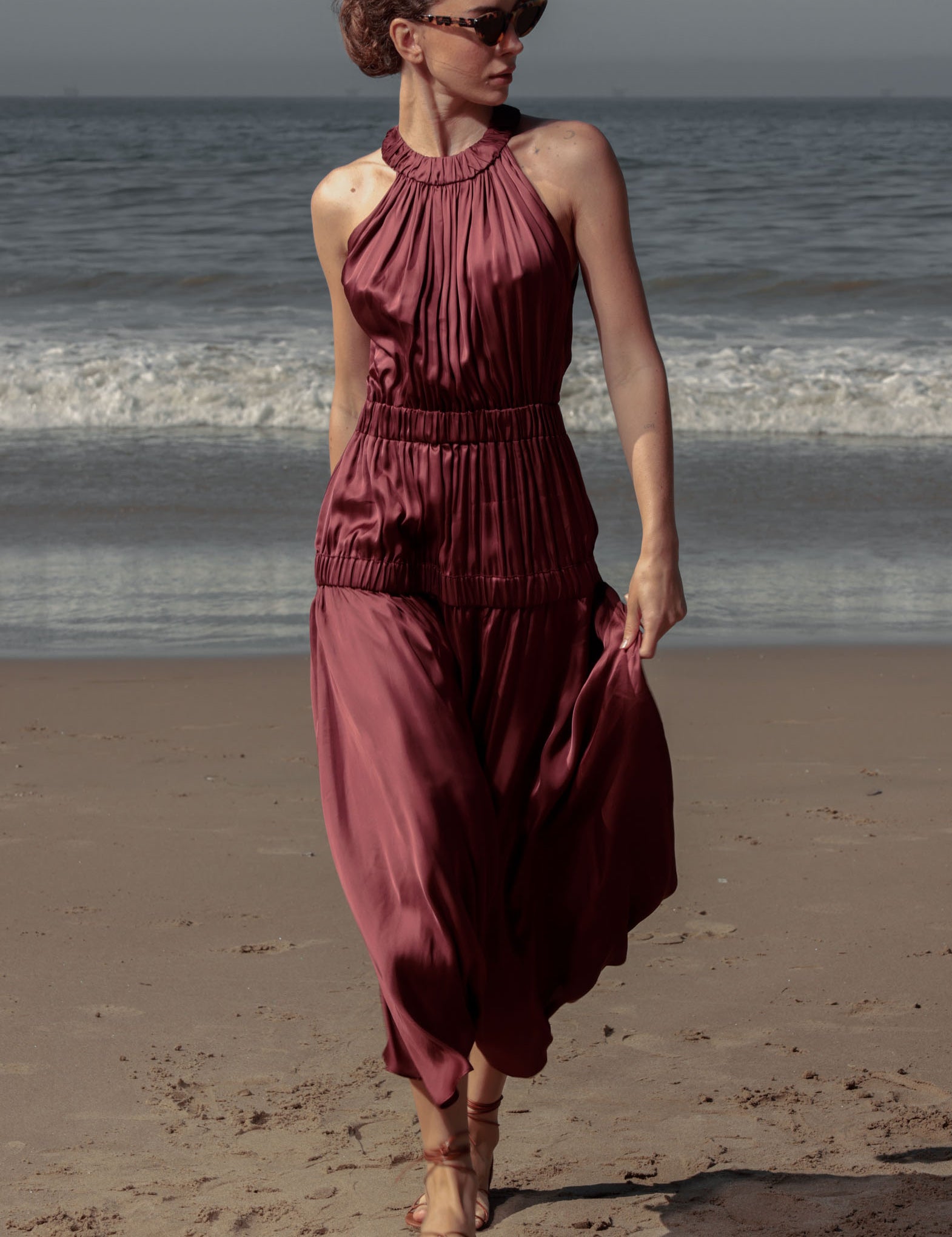 Idyll Dress - Burgundy - Heidi Merrick