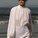 Verse Top - Ivory Tissue Linen - Heidi Merrick