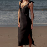 Marion Slip Dress - Black - Heidi Merrick