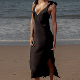 Marion Slip Dress - Black - Heidi Merrick