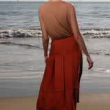 Contessa Skirt - Sienna Silk & Hemp - Heidi Merrick