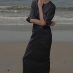 Fauna Dress - Black Linen - Heidi Merrick