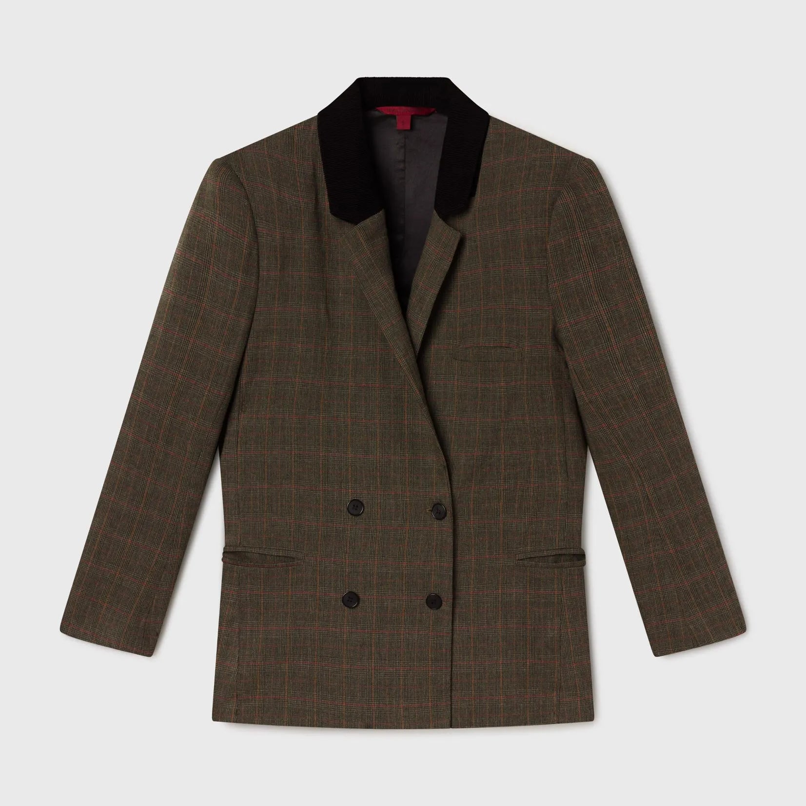 Francoise Blazer - Plaid Wool - Heidi Merrick