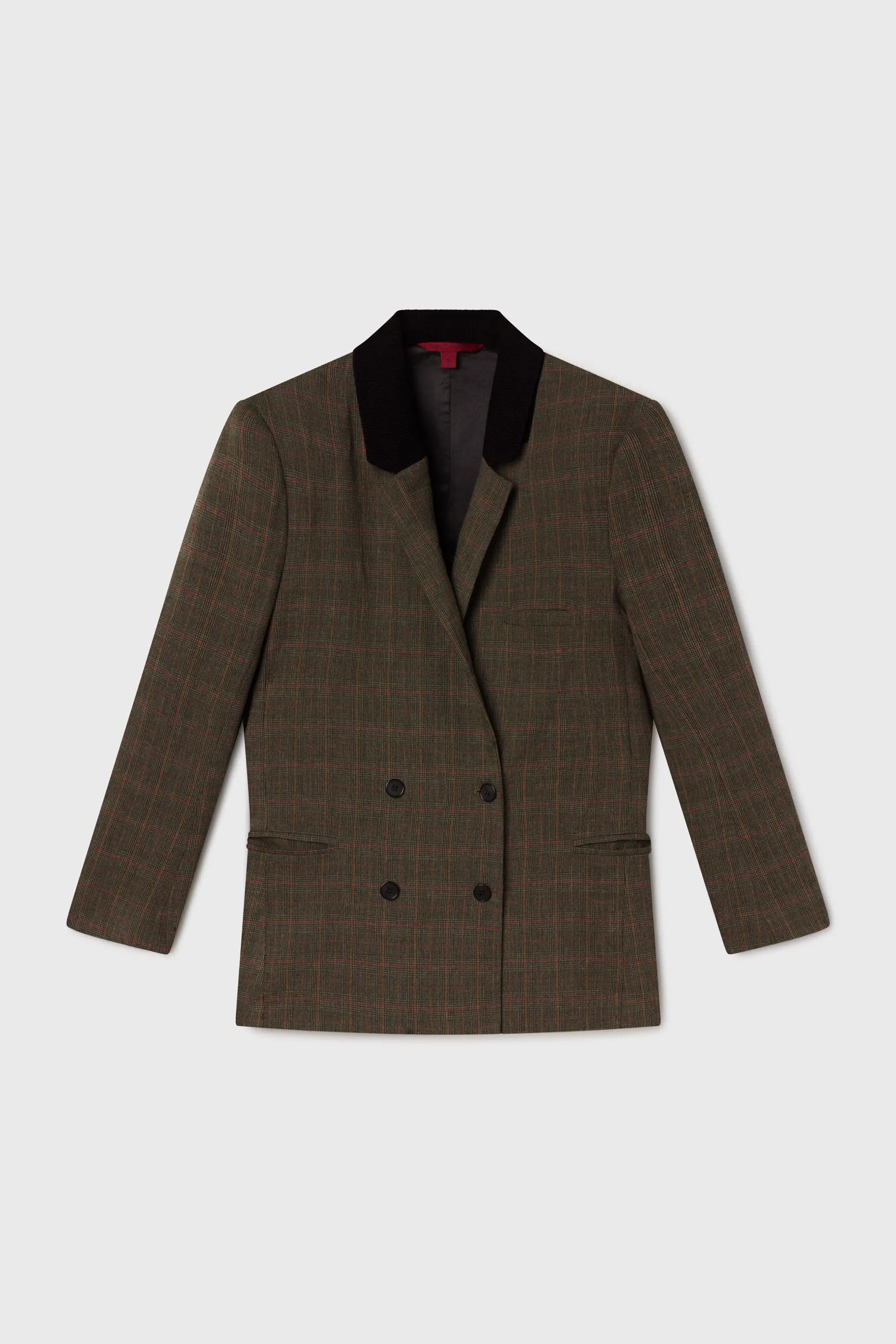 Francoise Blazer - Plaid Wool - Heidi Merrick