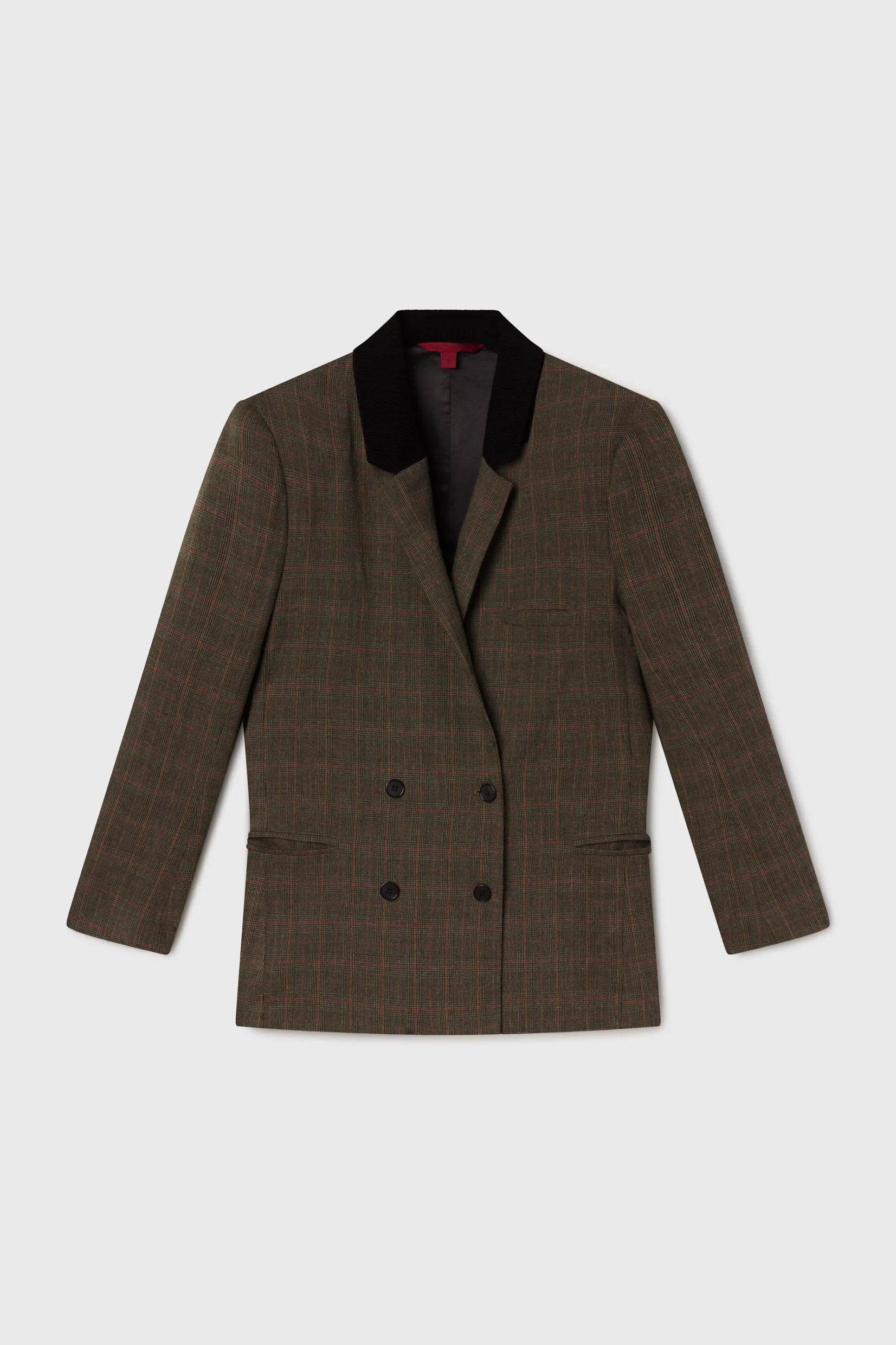 Francoise Blazer - Plaid Wool - Heidi Merrick