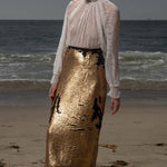 Siren Skirt - Black & Gold - Heidi Merrick