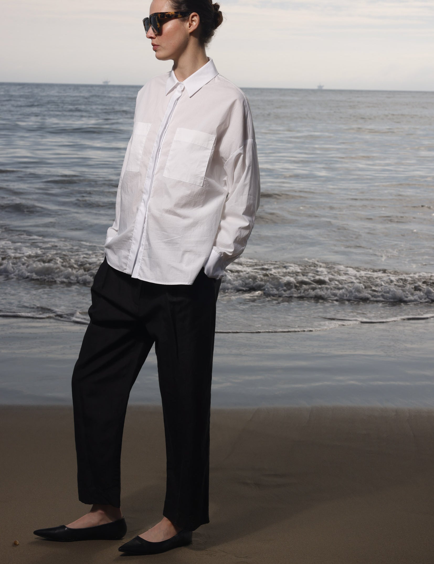 Baptise Pant - Black Linen - Heidi Merrick