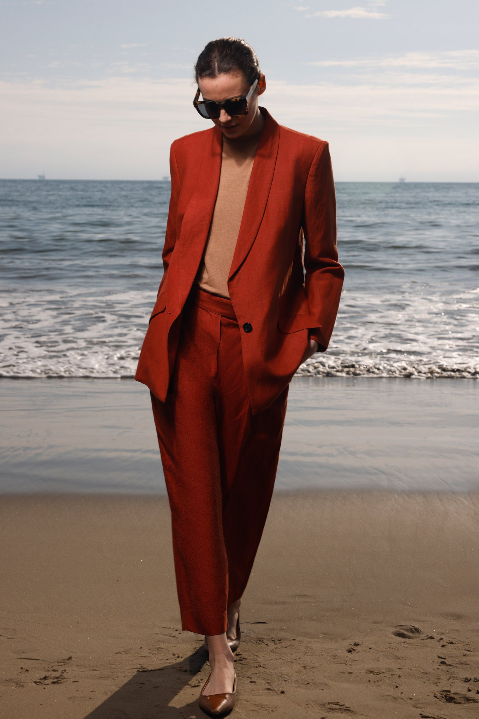 Baptise Pant - Sienna Silk & Hemp - Heidi Merrick